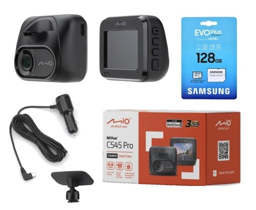 MIO MIVUE C545 Pro ВІДЕОРЕГІСТРАТОР АВТОМОБІЛЬНА КАМЕРА HDR + 128GB