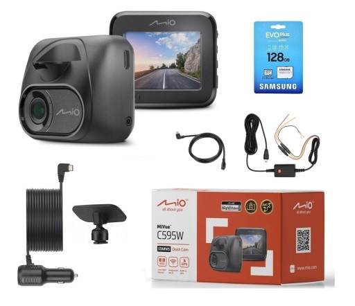 АВТОМОБИЛЬНЫЙ РЕГИСТРАТОР MIO MIVUE C595W + 128 ГБ + SMARTBOX IV