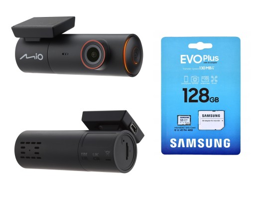 MIO MIVUE J30 ВІДЕОРЕГІСТРАТОР АВТОКАМЕРА + КАРТА 128ГБ