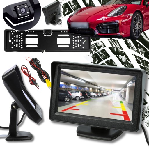 АВТОМОБИЛЬНЫЙ ВИДЕОРЕГИСТРАТОР КАМЕРА ЗАДНЕГО ПРОДАЖИ В РАМКЕ FULL HD 4LED ЗЕРКАЛО