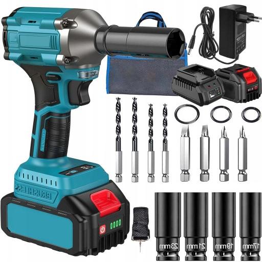 ДРИЛЬ УДАРНА АКУМУЛЯТОРНА ГАЙКОВОРТОТ 21V 4AH 3IN1