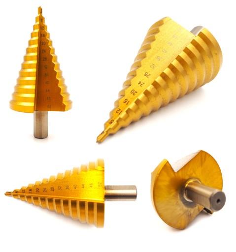 СВЕРДЛО ЯЛИНКОВОЕ СТОПІНЕВЕ КОНУСНЕ ТИТАН 4-52 мм