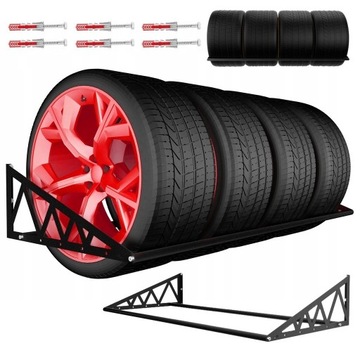 МЕТАЛЛИЧЕСКАЯ РУЧКА-ВЕШАЛКА 4 ШИНЫ КОЛЕСА АВТОМОБИЛЬНЫЕ ДИСКИ 135 СМ