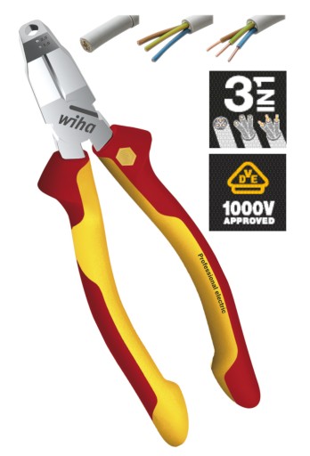 WIHA ЩИПЦІ МОНТАЖНІ TRICUT 3в1 PROFESSIONAL ELECTRIC 170 мм 38853