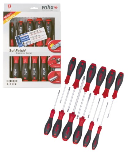 Набір викруток WIHA SoftFinish, змішаний, 12 шт. 41002