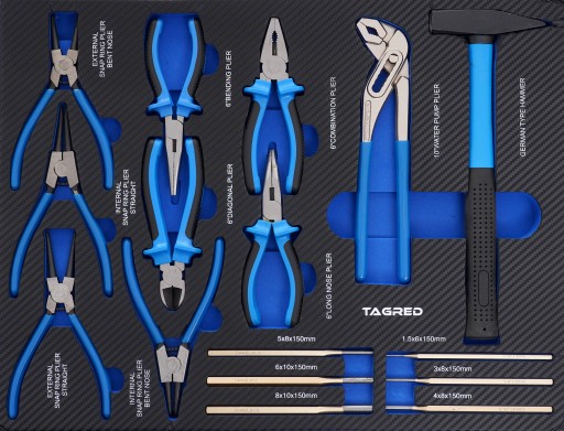 ВСТАВКА ДЛЯ ІНСТРУМЕНТАЛЬНОГО ВІЗКА НАБІР ПРОФЕСІЙНИХ ЩИПЦЕЙ 16-ЕЛ