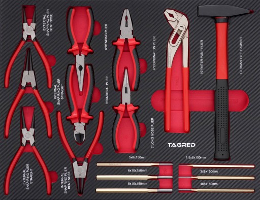 ВСТАВКА ДЛЯ ІНСТРУМЕНТАЛЬНОГО ВІЗКА НАБІР ПРОФЕСІЙНИХ ЩИПЦЕЙ 16-ЕЛ