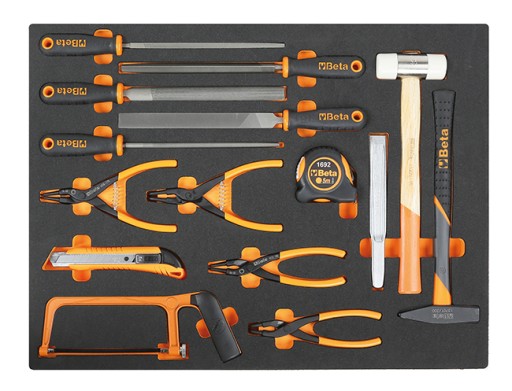 ПРОФИЛИРОВАННАЯ ПЛАСТИНА С 15 ИНСТРУМЕНТАМИ BETA 2450/MB56