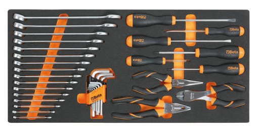 ПРОФИЛИРОВАННАЯ ПЛАСТИНА С 34 ИНСТРУМЕНТАМИ BETA 2750/MC10