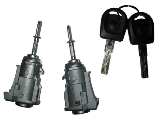 ДВЕРНОЙ ЗАМОК ВСТАВКИ ЛЕВЫЙ + ПРАВЫЙ ДЛЯ VW GOLF IV 4