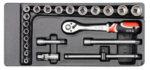 НАБІР ІНСТРУМЕНТІВ ДЛЯ ВСТАВКИ ДЛЯ ЯЩИКІВ. 3/8 22C YT-5542 YATO