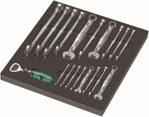 ВСТАВКА ПОРОЛОНОВА 6003 JOKER, НАБІР 19 ДЕТАЛЕЙ. WERA