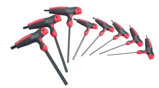 ШЕСТИГРАННІ ВИКРУТКИ З РУЧКОЮ НАБІР З 8 ЕЛЕМЕНТІВ