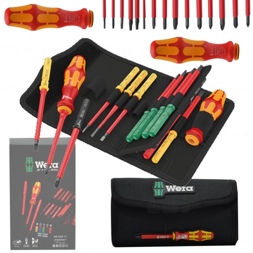 ВИВІРТКИ ІЗОЛЬОВАНІ KRAFTFORM COMPACT 17 ШТ VDE ЗМІННІ TORX PH PZ SL