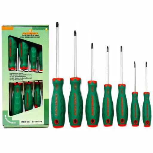 ОТВЕРТКИ TORX T10-T40 НАБОР JONNESWAY, 7 ПРЕДМЕТОВ