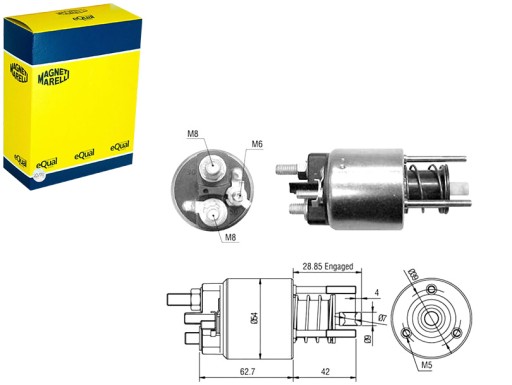 940113050453 - Електромагнітний перемикач стартера ducato 2.8 tdi 01.97> magneti