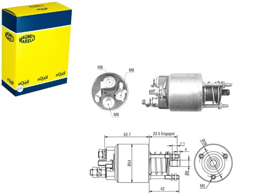 940113050470 - Електромагнітний вимикач стартера palio fire ex 1000 8v 2001>