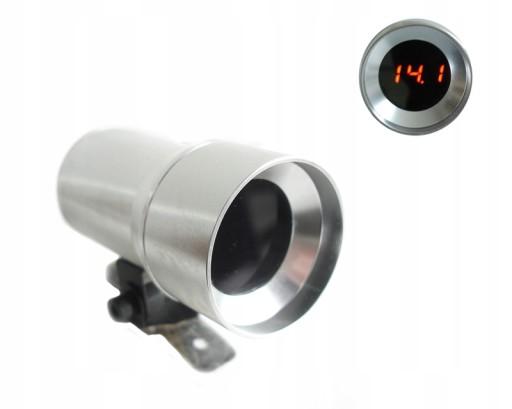 ВОЛЬТМЕТР ИНДИКАТОР АЛЮМИНИЕВЫЙ КОРПУС SHIFTLIGHT