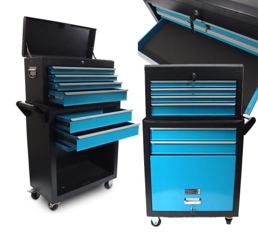 ТЕЛЕЖКА-ОРГАНАЙЗЕР ДЛЯ ИНСТРУМЕНТОВ С ЯЩИКАМИ МОБИЛЬНЫЙ ШКАФ ДЛЯ МАСТЕРСКОЙ