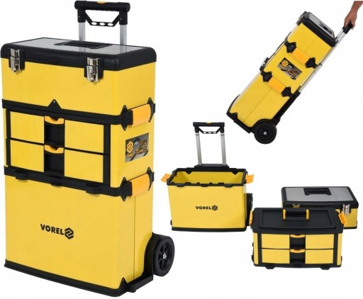 ИНСТРУМЕНТАЛЬНАЯ ТЕЛЕЖКА ДЛЯ МАСТЕРСКОЙ С 3 СЕГМЕНТАМИ ЯЩИКА