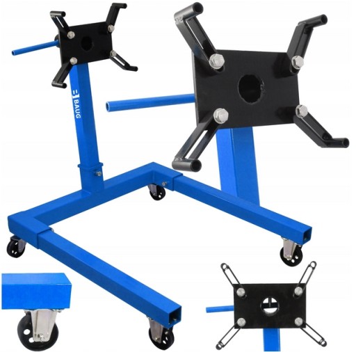 ТЕЛЕЖКА, СТЕНД ДЛЯ РЕМОНТА ПОДВЕСКИ ДВИГАТЕЛЯ, 680кг, ПОВОРОТНАЯ, СКЛАДНАЯ