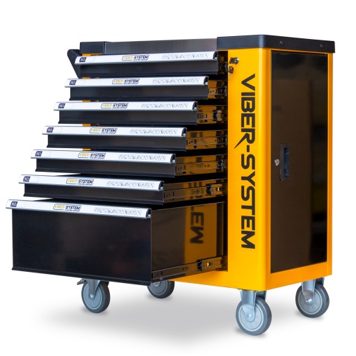 ВІЗОК, 7 ЯЩИКІВ СЕРВІСНА ШАФА ДЛЯ ІНСТРУМЕНТІВ на колесах VIBER-SYSTEM SZN7