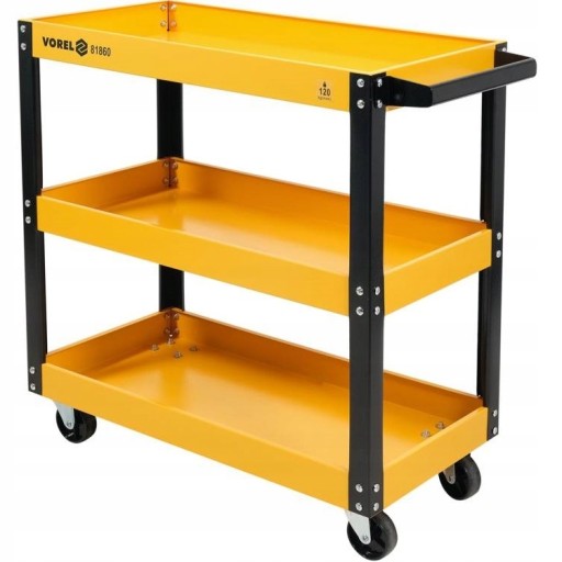 ТРИ РІВНЕВА МАЙСТЕРНЯ ШАФКА ВІЗОК ДЛЯ ІНСТРУМЕНТІВ 3 ПОЛИЦІ КОЛЕСА 81860