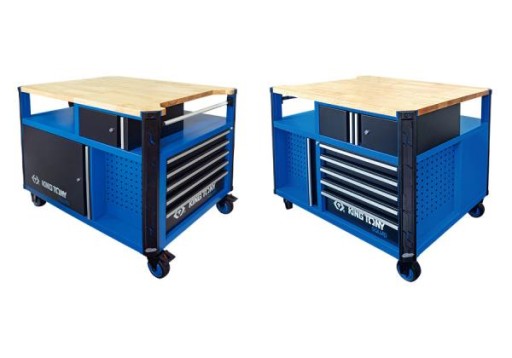 ТЕЛЕЖКА ДЛЯ МАСТЕРСКОЙ SQUAD - 10 ЯЩИКОВ СО СТОЛЕШНИЦЕЙ