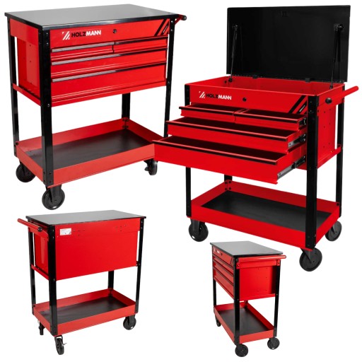 ТЕЛЕЖКА ДЛЯ МАСТЕРСКОЙ, ИНСТРУМЕНТАЛЬНЫЙ ШКАФ С 4 ЯЩИКАМИ ДЛЯ ИНСТРУМЕНТОВ