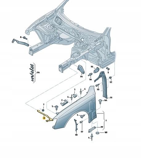 3C8998226 - Ремонтный комплект для VW Passat CC HEADLAMP right