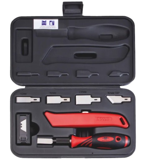 НОЖ ДЛЯ КОВРОВ WURTH + СКРЕБКИ СКРЕБКИ БОЛЬШОЙ НАБОР ИЗ 27 ЭЛЕМЕНТОВ