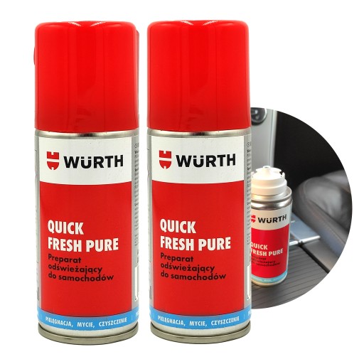 WURTH Противогрибковый освежитель для кондиционера QUICK FRESH Набор из 2 шт.