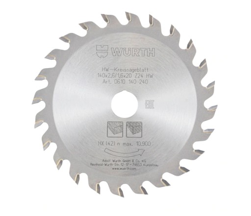 Wurth циркулярная пила для ручной пилы 140X24X20