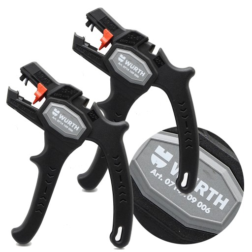 Кліщі для зняття ізоляції WURTH для різання кабелів 0,2-6 мм, набір з 2 шт.