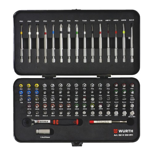 Wurth универсальный набор бит 1/4 дюйма 91EL.