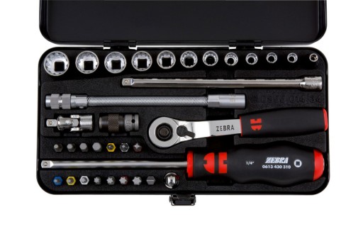 WURTH ZEBRA НАБІР МНОГОПРОФІЛЬНИХ ГАЙКОВИХ КЛЮЧІВ ТА БІТ 1/4