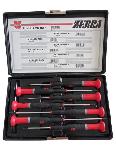 НАБІР ТОЧНИХ ВИКРУТОК WURTH TORX TX 7 шт. 06134891