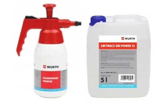 WURTH UNI POWER REMOVER 5 ЛИТРОВ + СПРЕЙ НАСОС