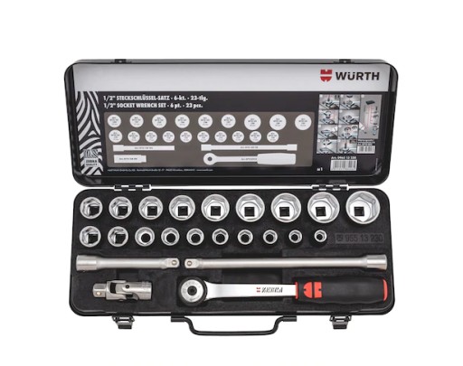 WURTH Набір торцевих ключів 1/2'' 6 х 23 шт.
