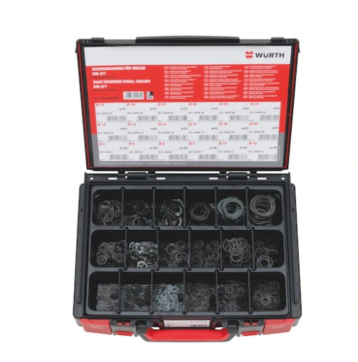 WURTH комплект защитных колец. DIN471 1050шт.