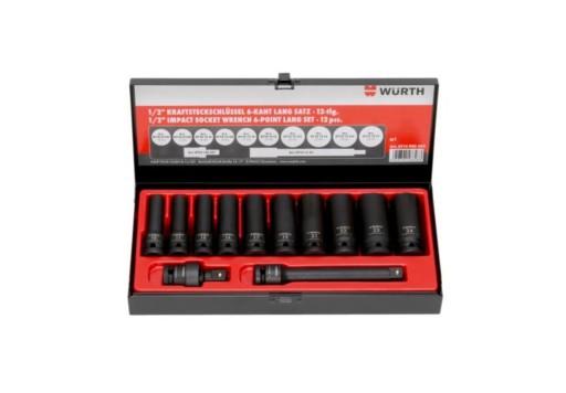 Набір ударних торцевих ключів WURTH на 1/2