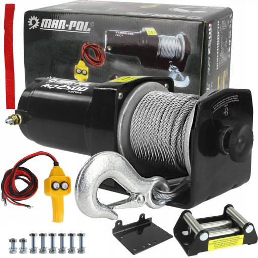 АКУМУЛЯТОРНА ЛЕБІДКА ATV ДЛЯ КВАДРОЦИКЛА 2500LBS 12V