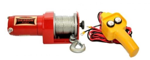 ЧЕТЫРЕХЛЕБОЧНАЯ ЛЕБЕДКА ДЛЯ квадроцикла С ТРОСОМ DRAGON WINCH MAVERICK DWM 2000 ST-YP Z P