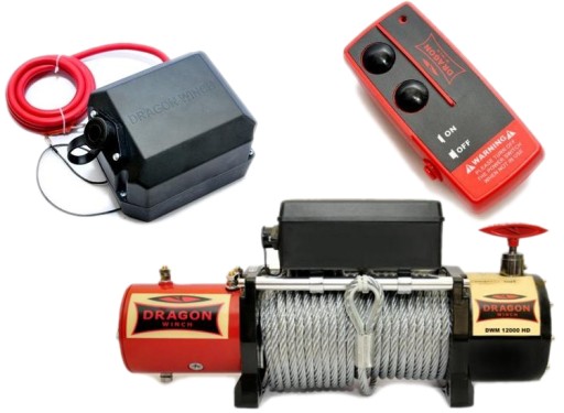 ЛЕБІДКА DRAGON WINCH 12000 HD 5.5T WINCH 24