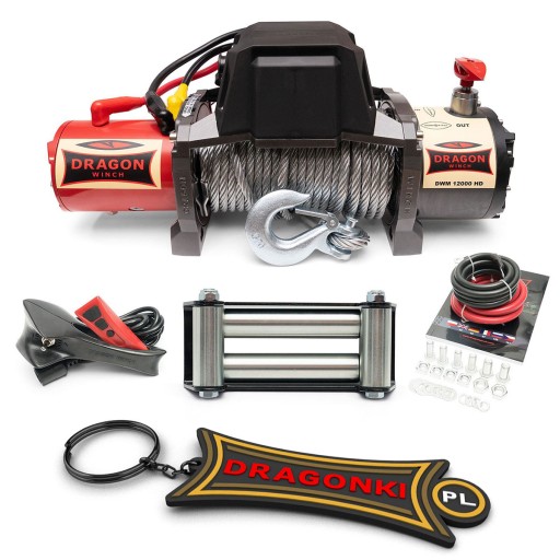 ЛЕБІДКА ЕЛЕКТРИЧНА АВТОМОБІЛЬНА 12В 5.5T DRAGON WINCH 12000lbs