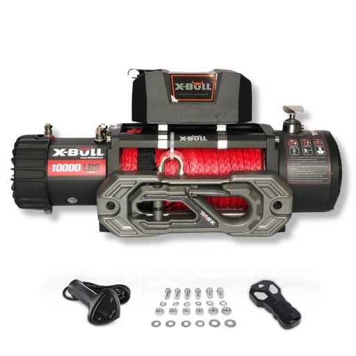 ЛЕБІДКА ЕЛЕКТРИЧНА 12V X-Bull Car Синтетичний трос 19.8M 4536KG