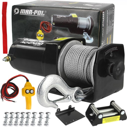 ЕЛЕКТРИЧНА ЛЕБІДКА QUAD 2500 LBS 12V + RQ2500 ДИСТАНЦІЙНЕ 1133KG