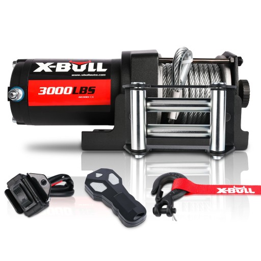 ЛЕБІДКА ЕЛЕКТРИЧНА X-BULL 3000 WINCH ROPE 15м 1134кг 12В