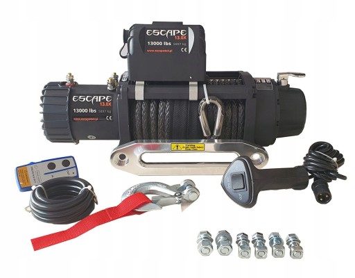 ЛЕБІДКА ESCAPE 13.0X 13000 5.9T З СИНТЕТИЧНИМ ТРОСОМ