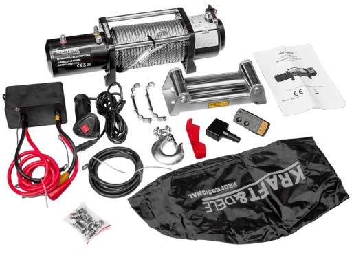 ЛЕБІДКА ЕЛЕКТРОМОБІЛЬНА 12В 5400КГ 12000ФУН ПОТУЖНА КРАФТ